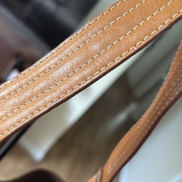 Nino Bossi Leather Shoulder Bag GUC - Picture 3 of 7